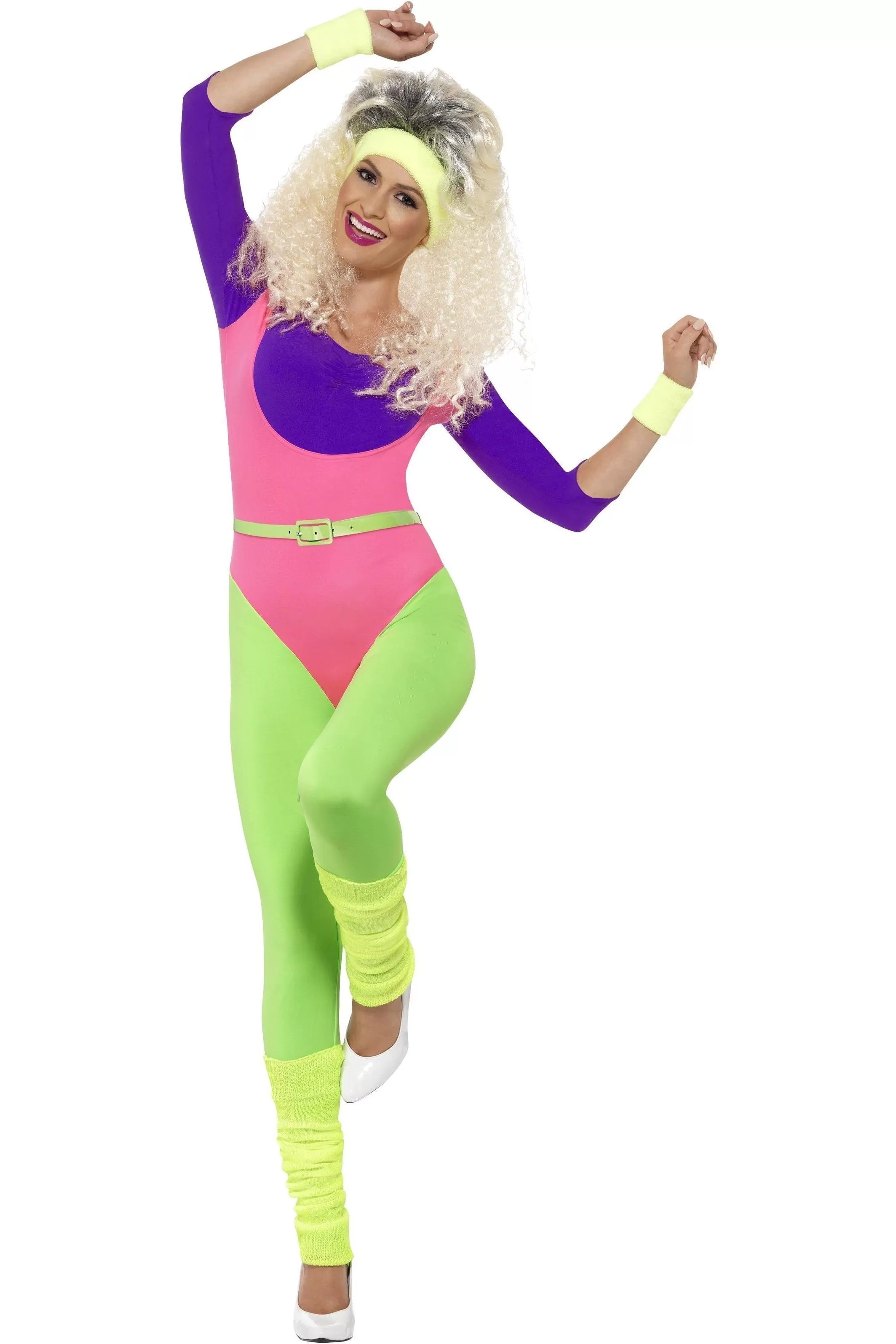 80s Work Out Costume with Jumpsuit