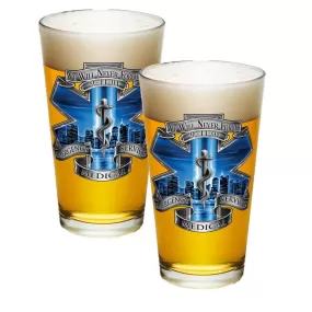 9/11 EMS Blue Skies Pint Glasses