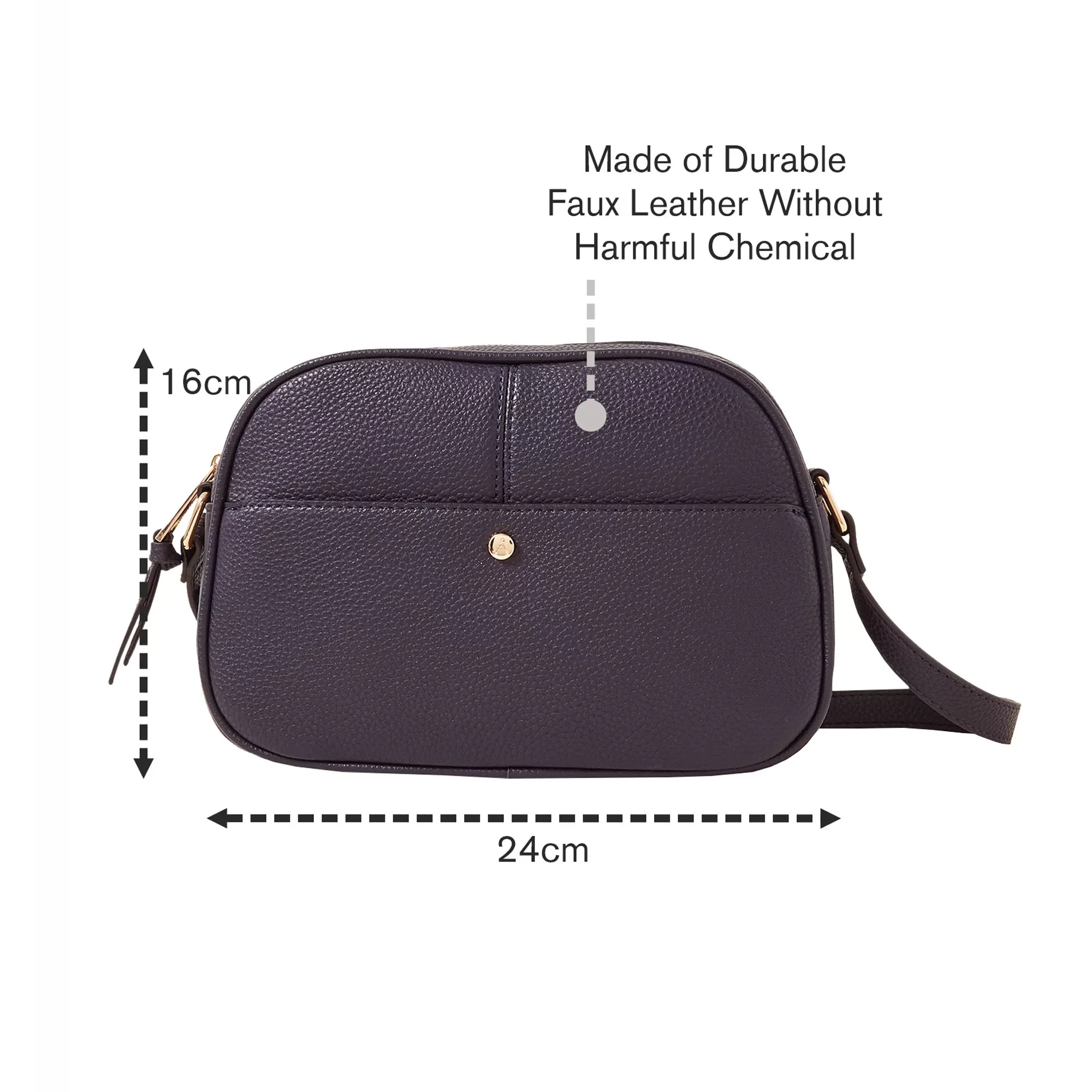 Accessorize London Women's Navy Abby Camera Bag