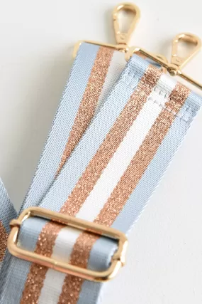 AHDORNED BLUE/GOLD STRIPE STRAP