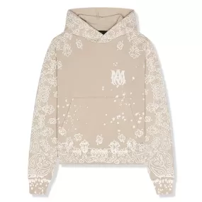 Amiri Bandana Bleach All Over Crockery Hoodie