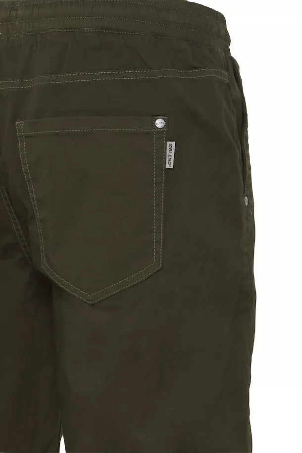 Blend Men's casual shorts with elastic Short 20715498 190414 forest night