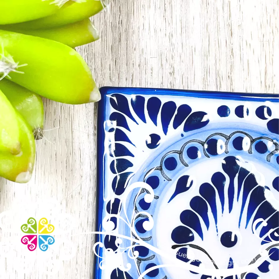 Blue Talavera Coaster - Mexican Coasters