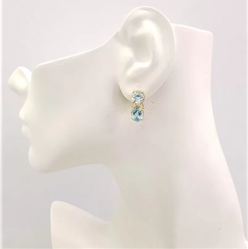 Blue Topaz Separates Earrings