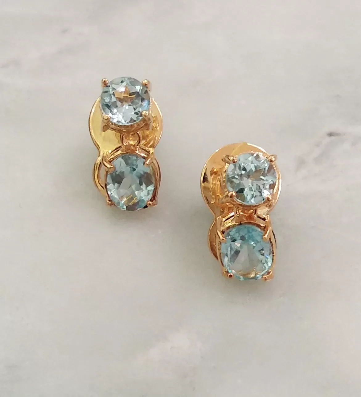 Blue Topaz Separates Earrings