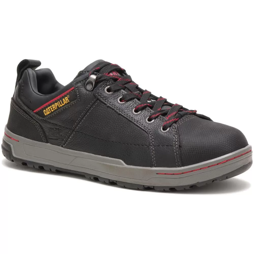 Brode Men's Steel-Toe Work Shoes Black