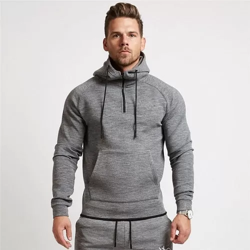 CANGHPHIN Brand Running Jacket Men Hooded Hoodies Sportswear Outdoor Sport Jacket Mens Run Jogging Sweatshirt Slim Fit Pullover