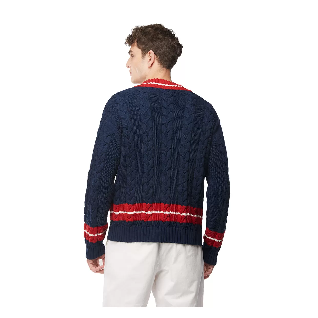 Cardigan Baracuta V Neck Blu Navy