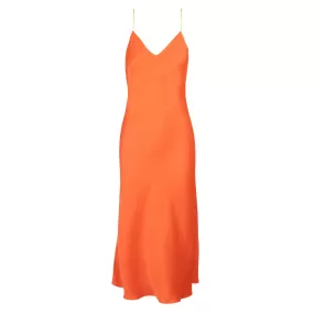 Citrus Midi Dress with Contrast Straps