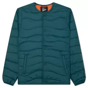 Colored Landscaped Jacket - Deep Sea Green