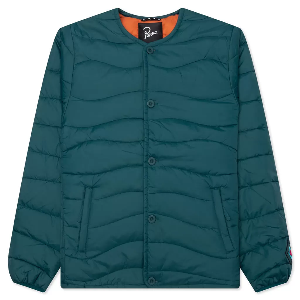 Colored Landscaped Jacket - Deep Sea Green