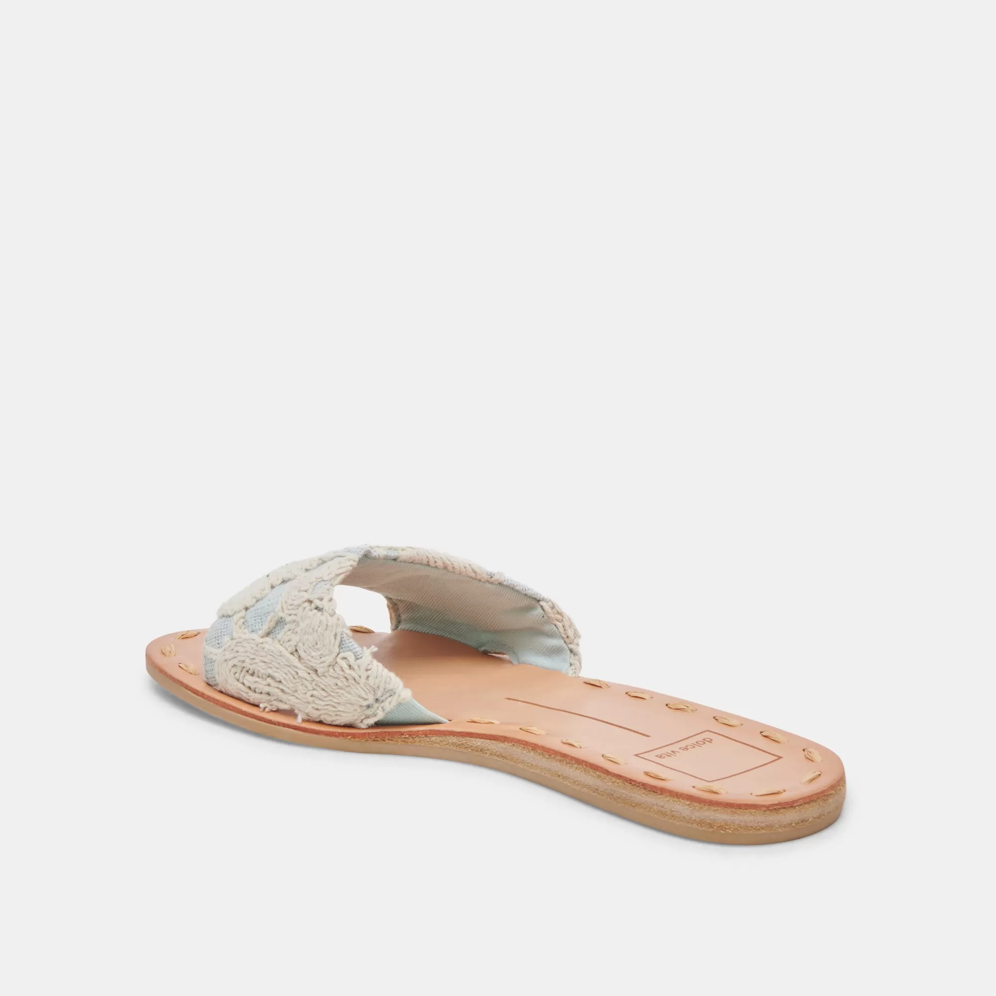 DALON SANDALS CREAM BLUE LACE