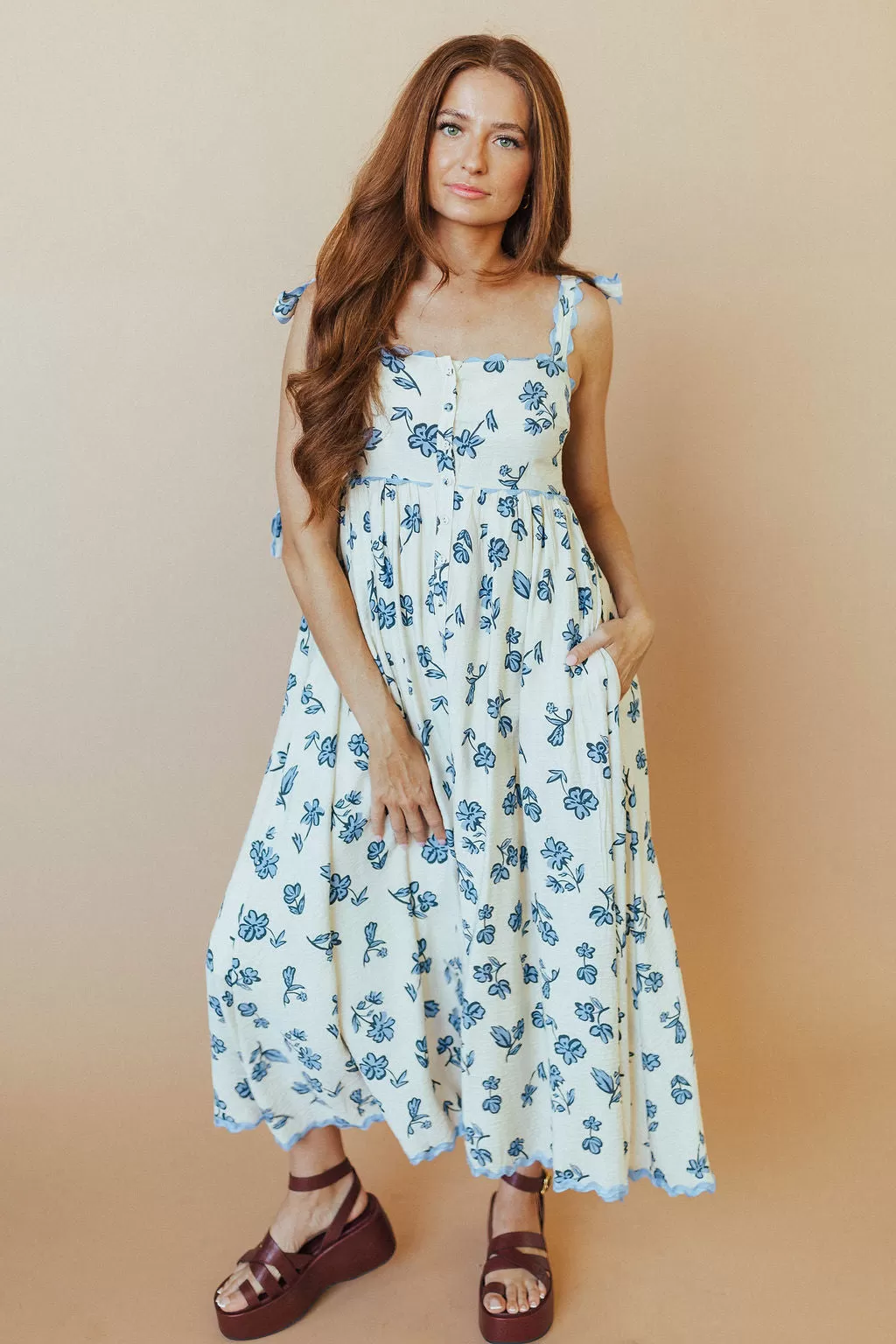 Falling For Blue Sundress