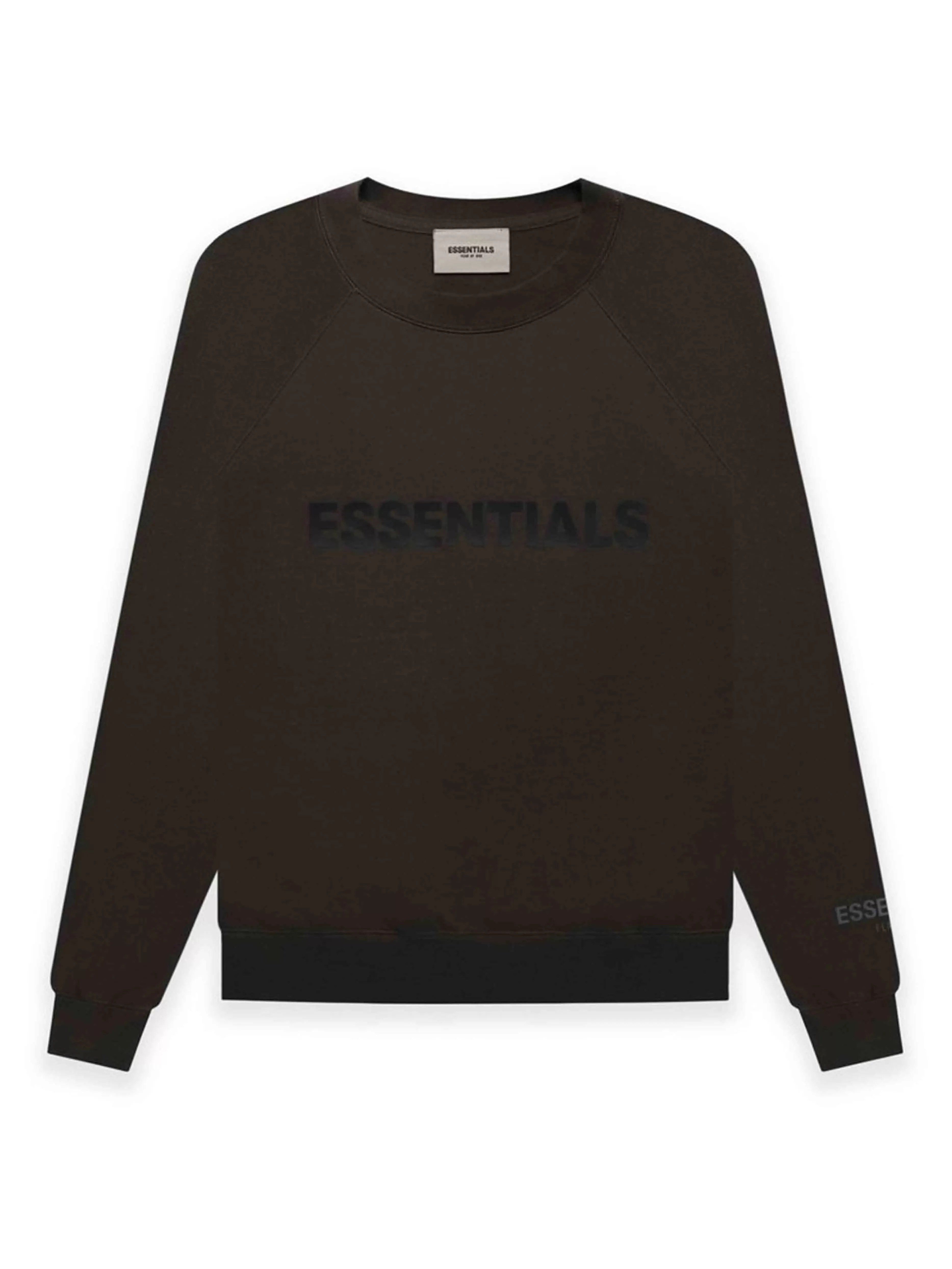 Fear Of God Essentials Applique Logo Crewneck Washed Black [FW20]