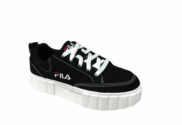 Fila women's canvas sneakers shoe with wedge Sandblast 1011209.25Y black