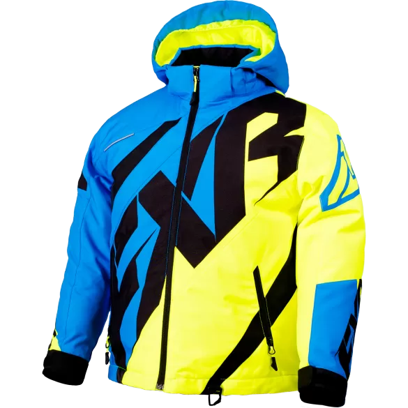 FXR CX Youth Jacket Blue/HiVis/Black