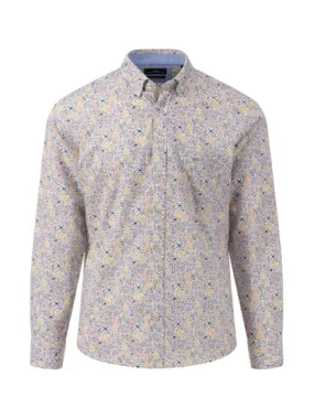 FYNCH HATTON Premium Multi Print Shirt/Dusty Lavender - New SS24