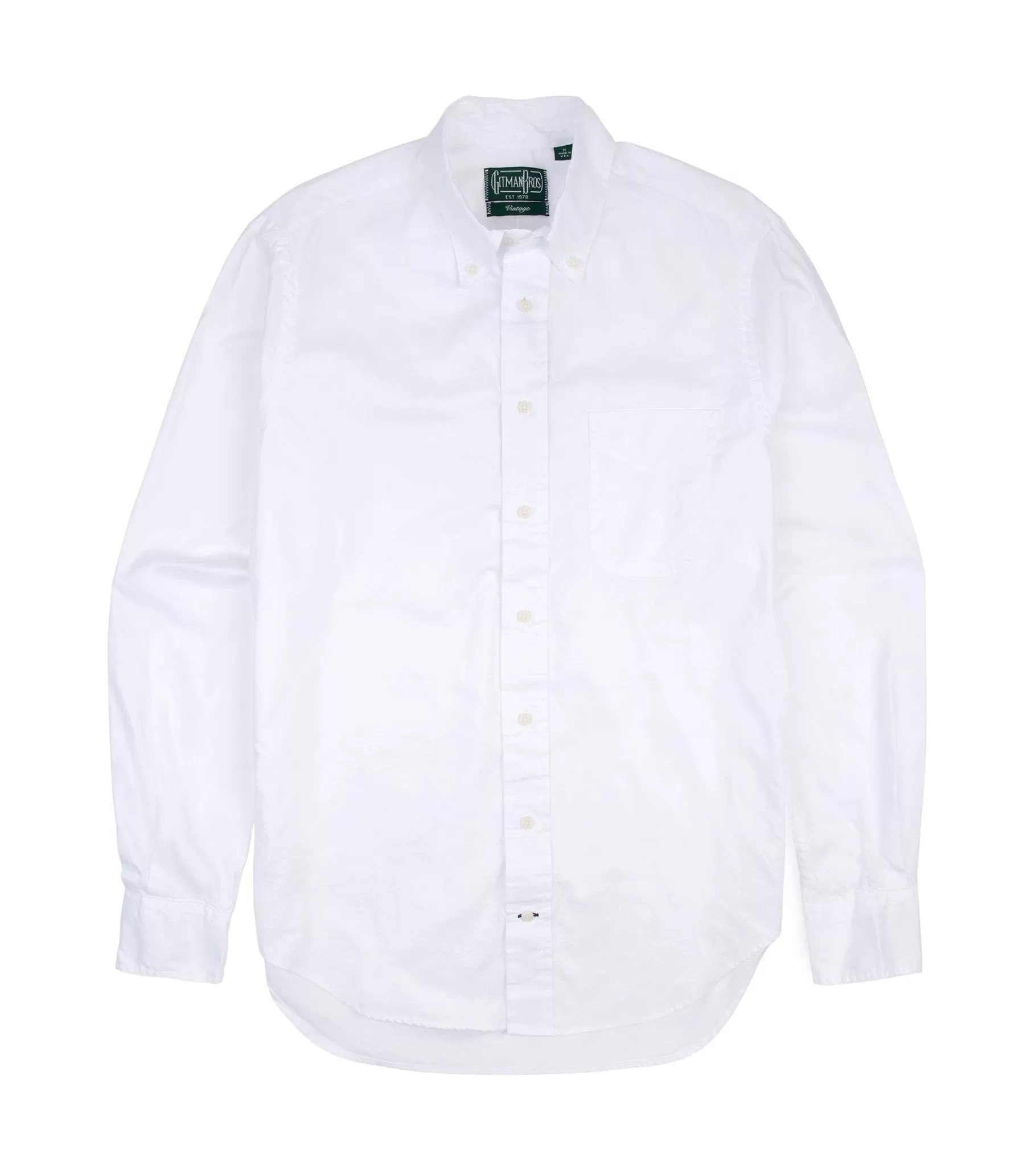 Gitman Vintage Zephyr Cotton Shirt: White