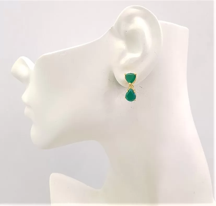 Green Agate Separates Earrings