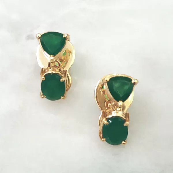 Green Agate Separates Earrings