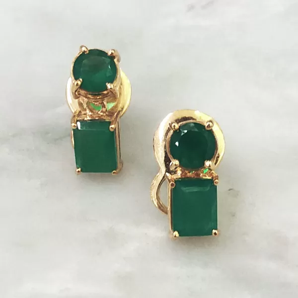 Green Agate Separates Earrings