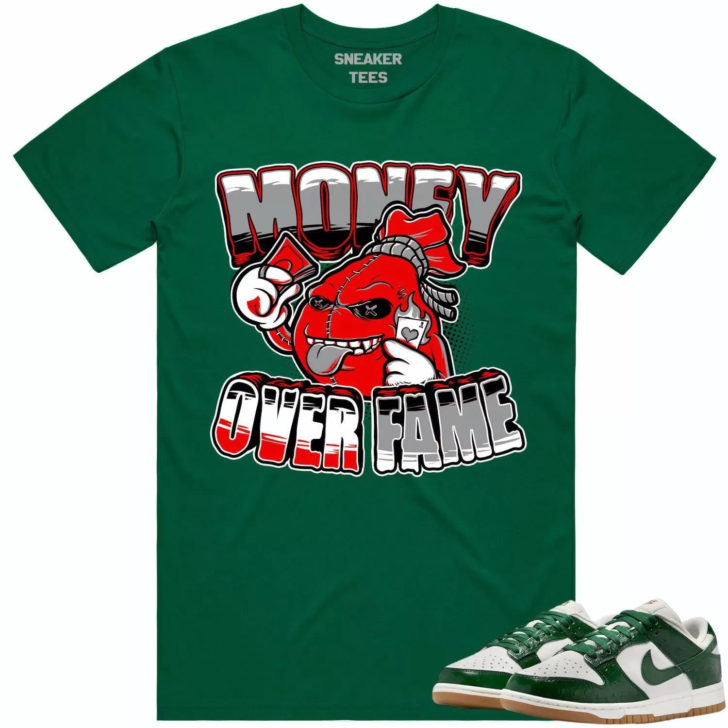 Green Ostrich Dunks Shirt to Match - RED MOF