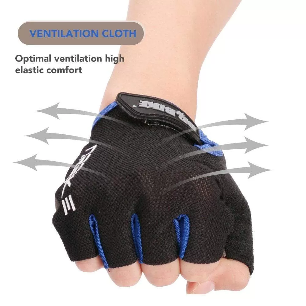 Half Finger Cycling Bike Gloves with Absorbing Sweat Design for Men and Women Bicycle Riding Outdoor Sports Accessories