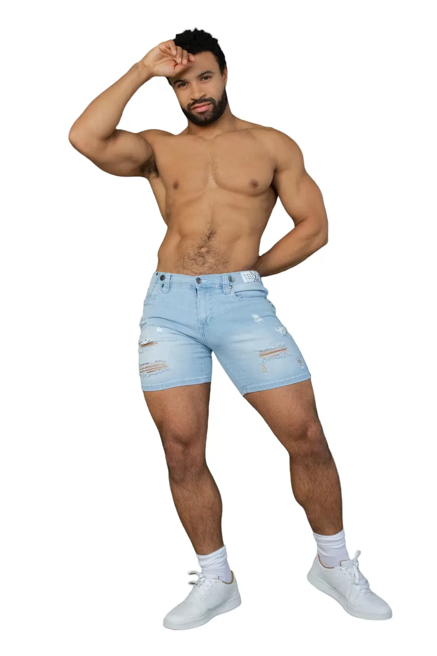 Homar Strap Shorts (Ice Blue)