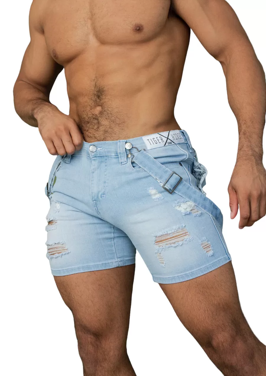 Homar Strap Shorts (Ice Blue)