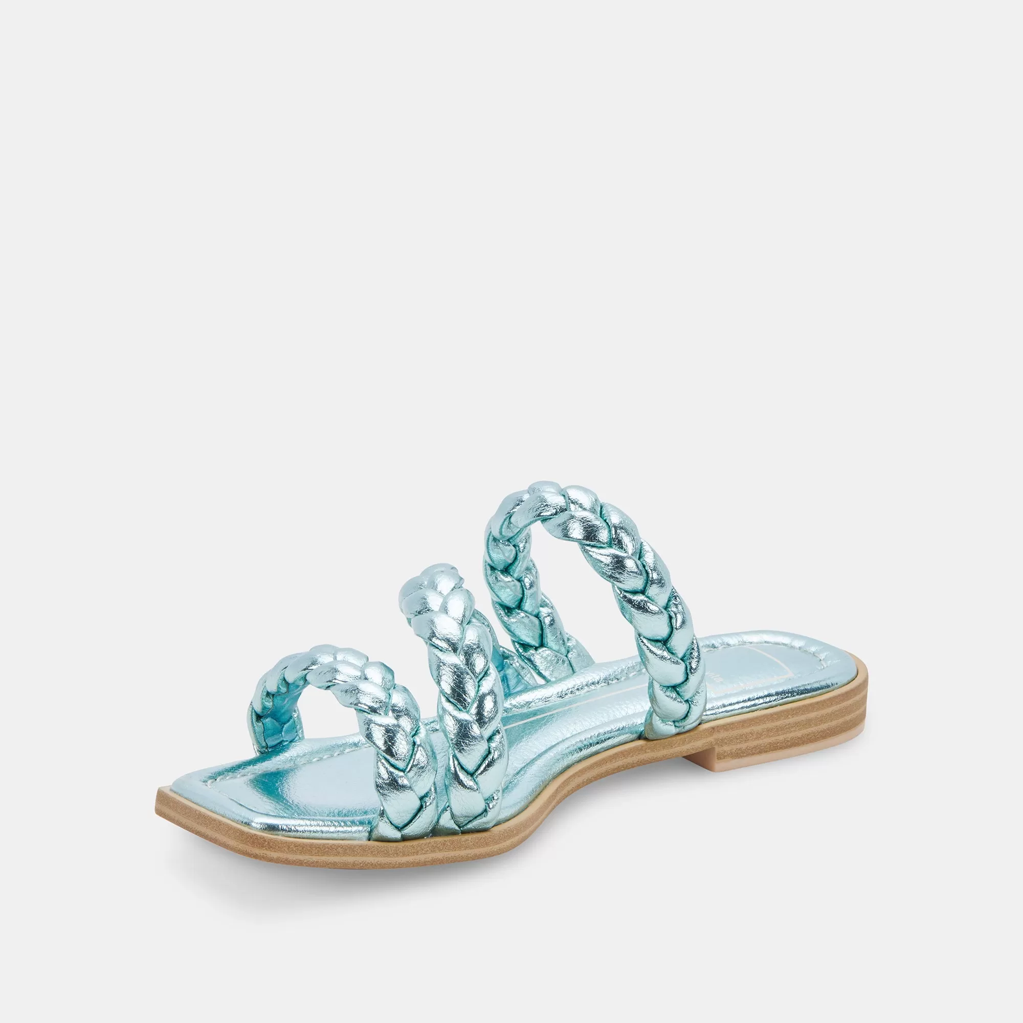 IMAN SANDALS BLUE METALLIC STELLA