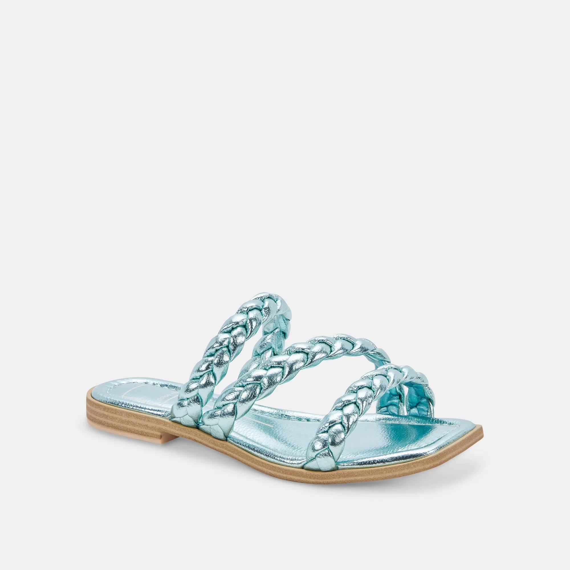 IMAN SANDALS BLUE METALLIC STELLA