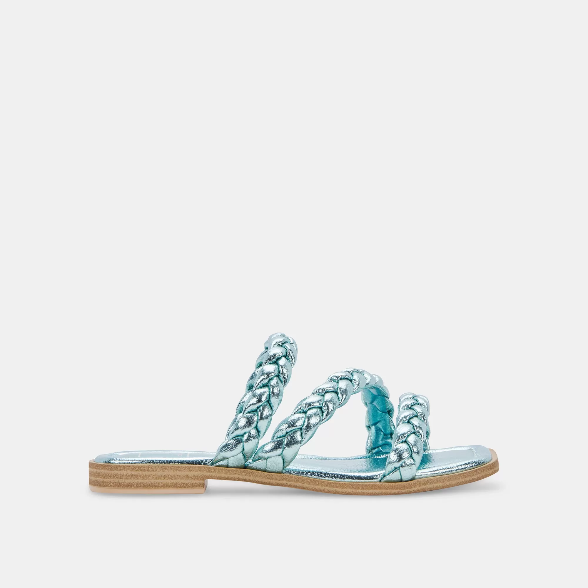 IMAN SANDALS BLUE METALLIC STELLA