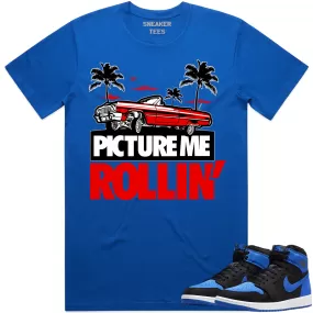 Jordan 1 Royal Suede 1s Shirt to Match - RED PMR