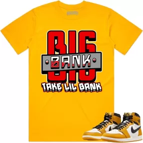 Jordan 1 Yellow Ochre 1s Shirt to Match - RED BIG BANK