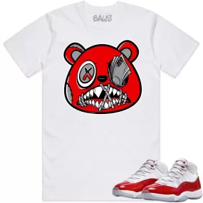 Jordan 11 Cherry 11s Shirt to Match - ANGRY MONEY TALKS BAWS