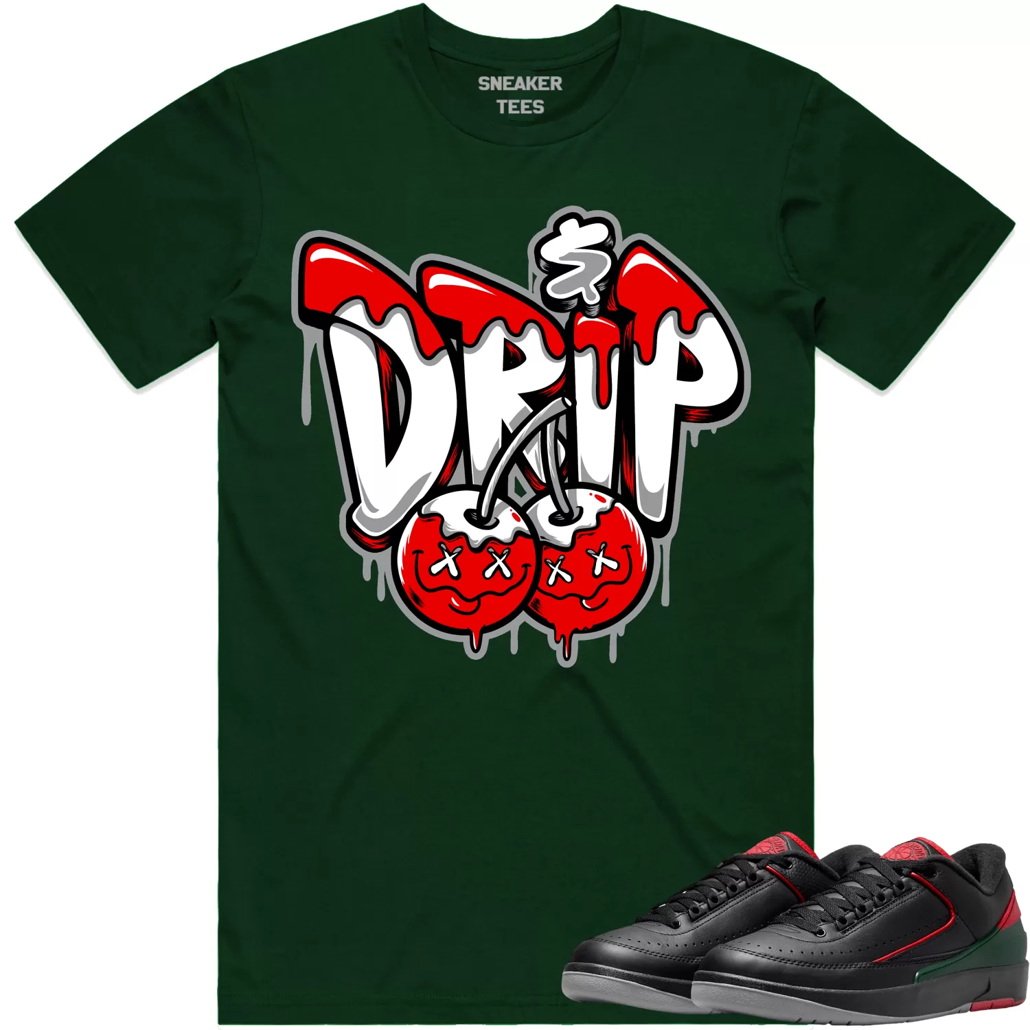 Jordan 2 Low Christmas 2s Shirt to Match - RED MONEY DRIP