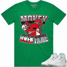 Jordan 2 Lucky Green 2s Shirt to Match - RED MOF