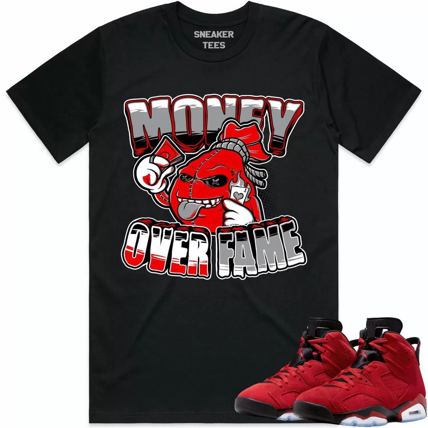 Jordan 6 Toro Bravo 6s Shirt to Match - RED MOF