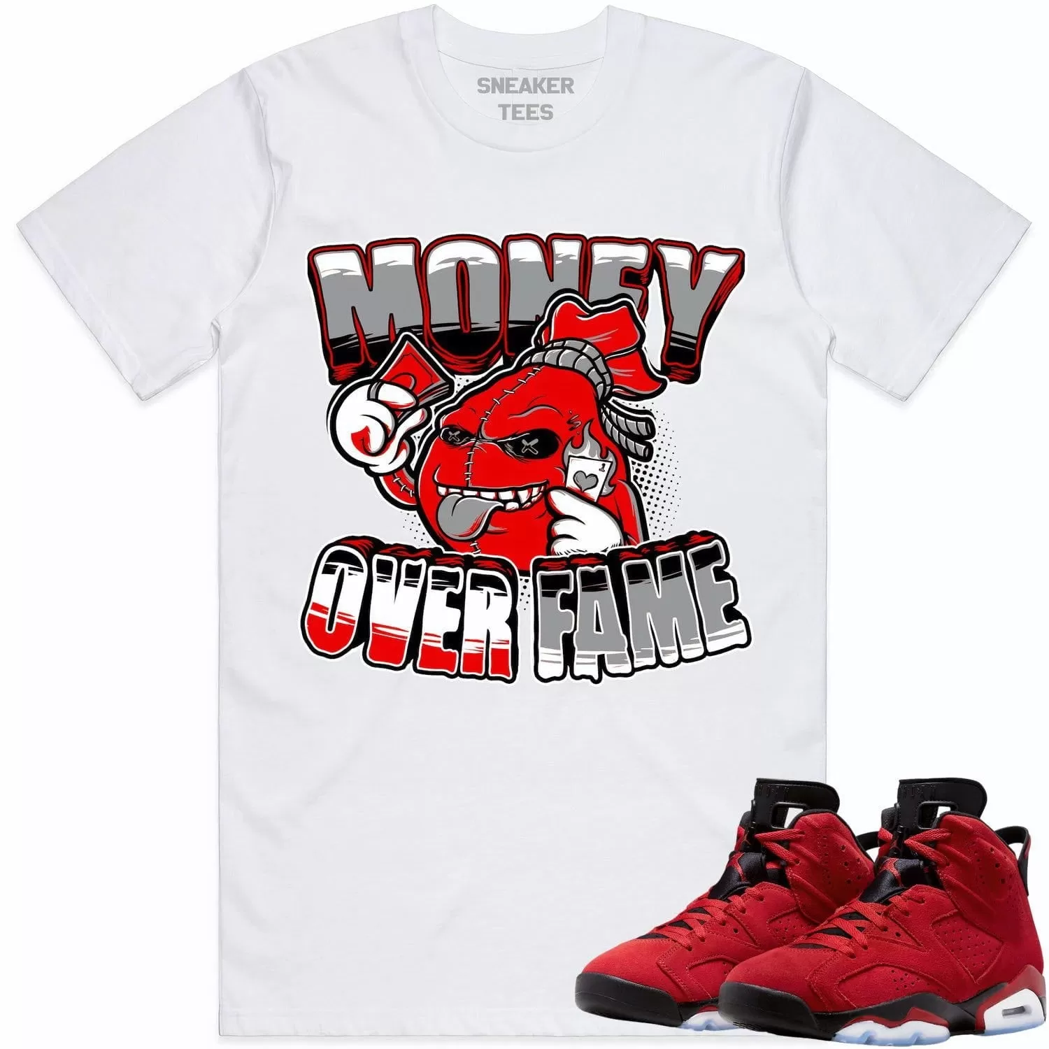 Jordan 6 Toro Bravo 6s Shirt to Match - RED MOF