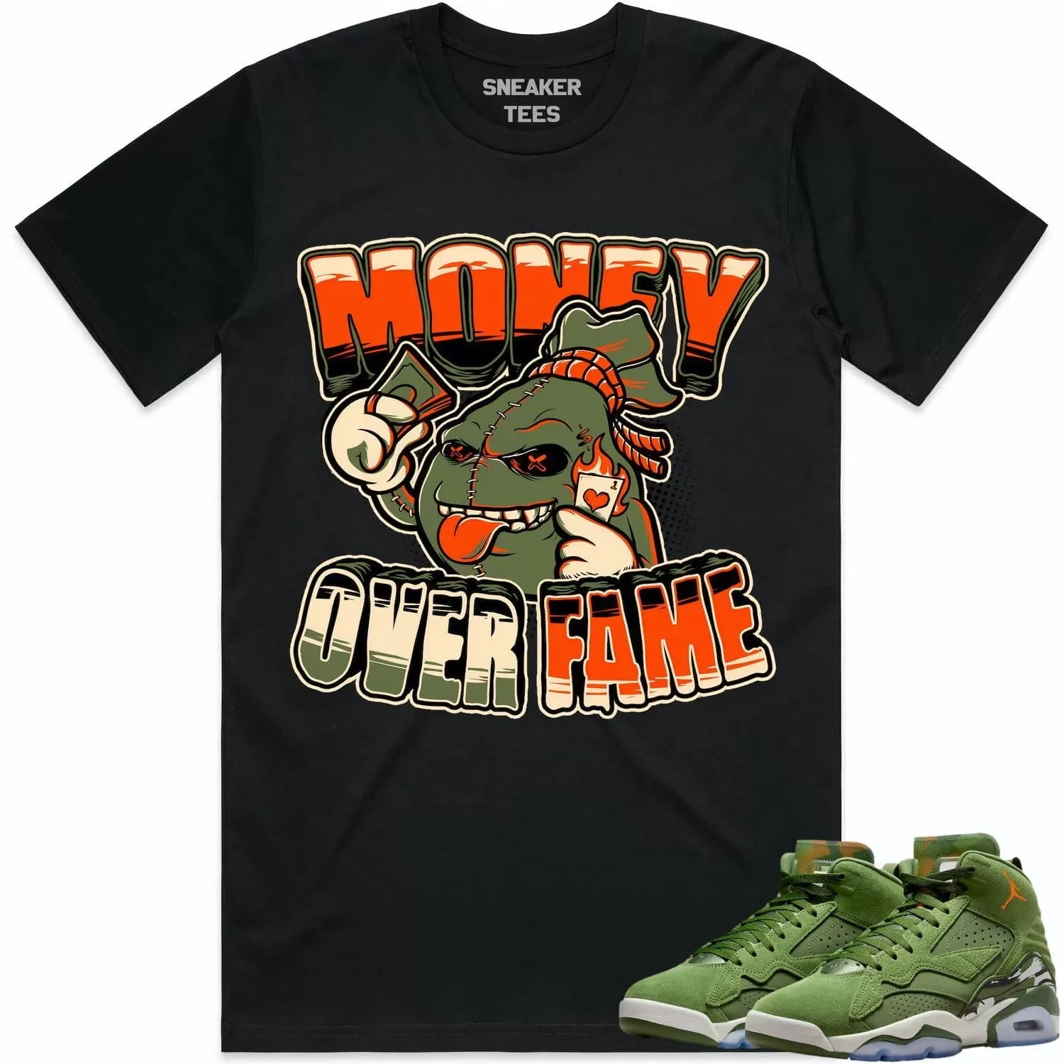 Jordan MVP 678 Sky J Olive Shirt to Match - CELADON MOF