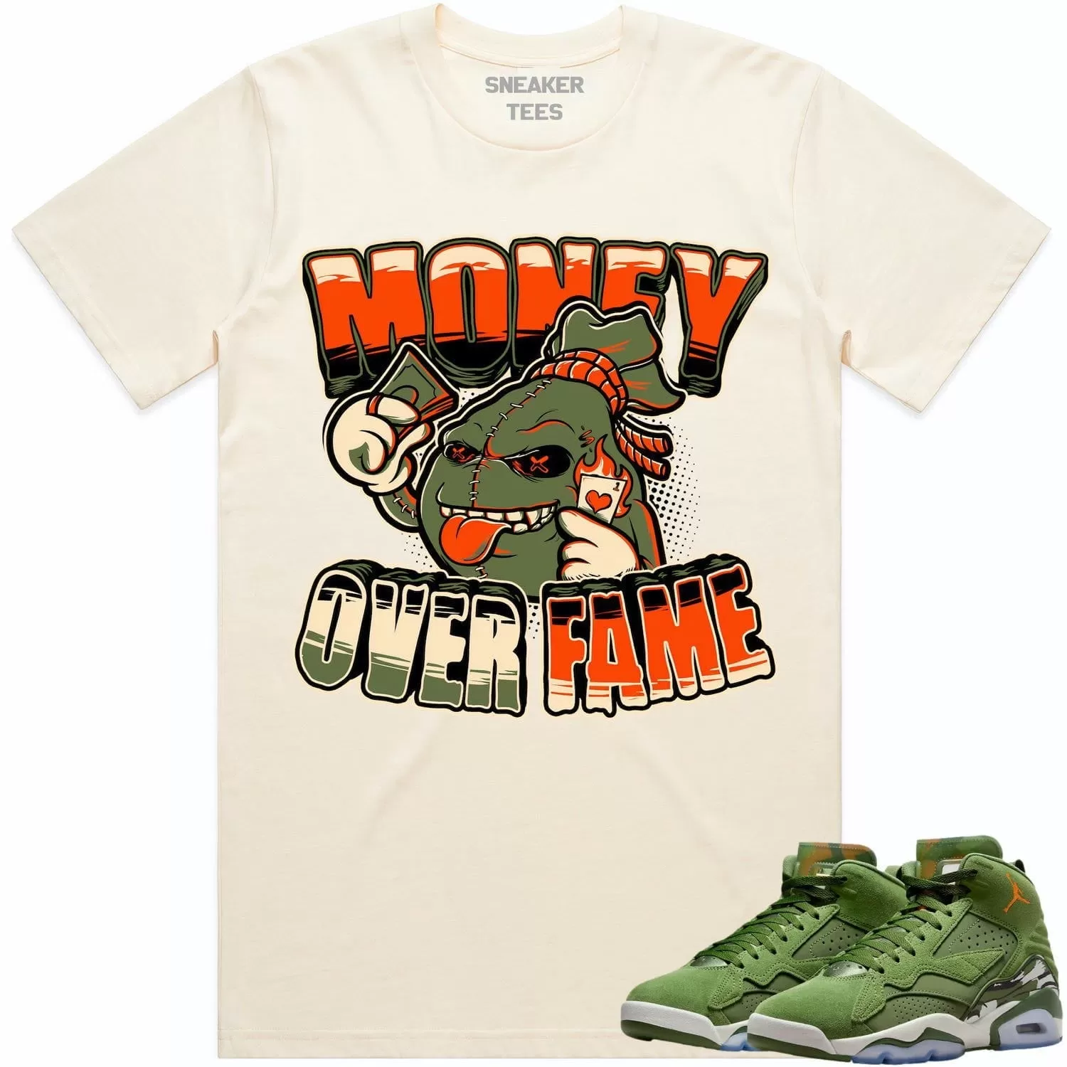 Jordan MVP 678 Sky J Olive Shirt to Match - CELADON MOF