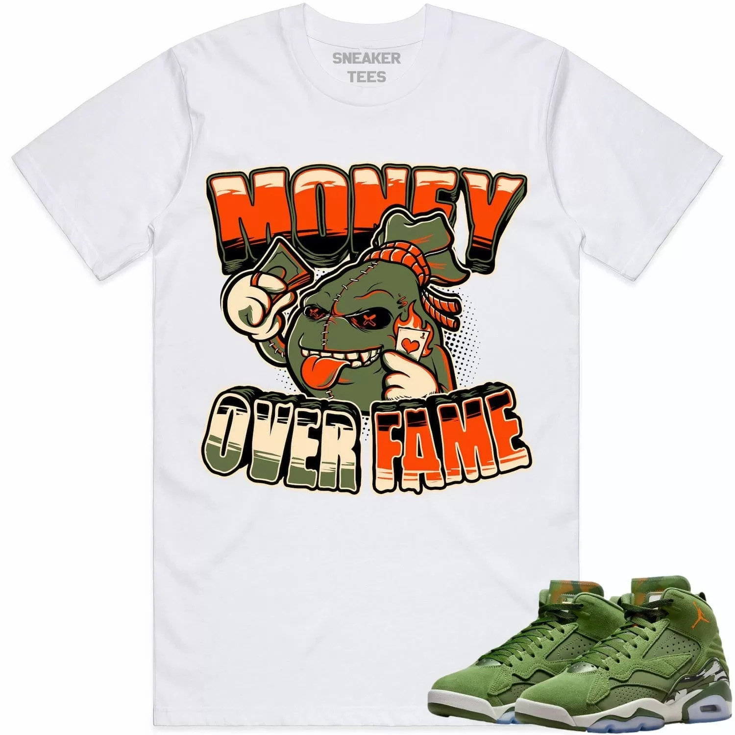 Jordan MVP 678 Sky J Olive Shirt to Match - CELADON MOF