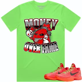 Kobe 6 Reverse Grinch 6s Shirt to Match - RED MOF