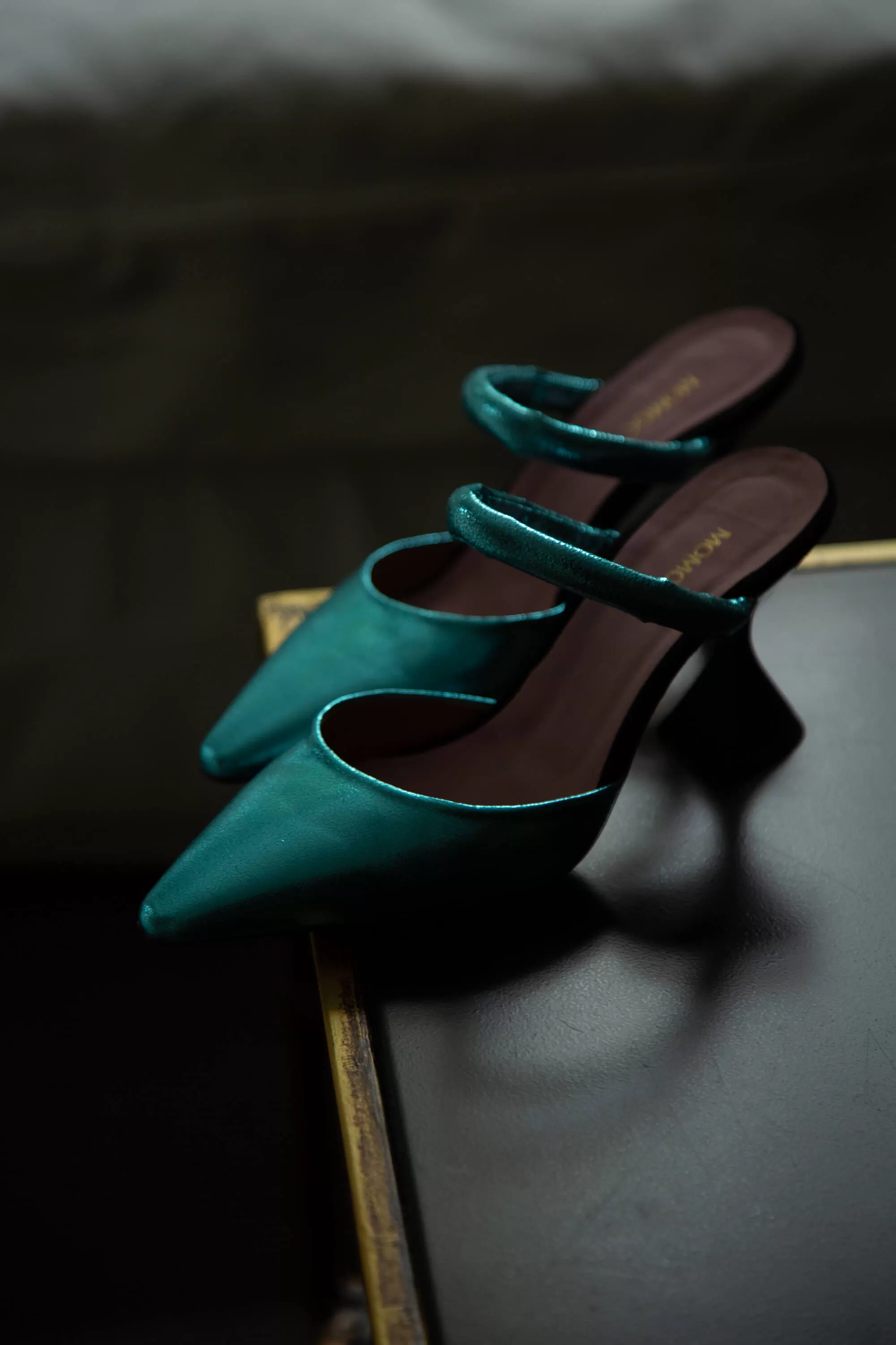 Lady Grace Vegan Heeled Pumps | Turquoise