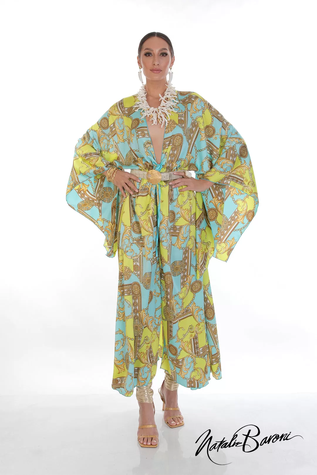 Long Silk Kimono - Murano