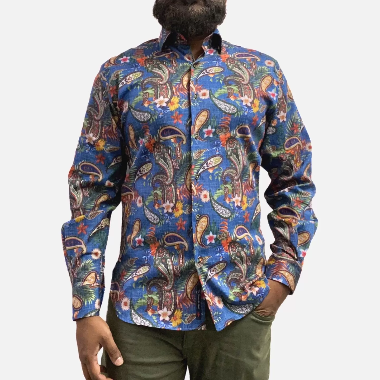 Luchiano Visconti Paisley Shirt For Men | 4877 Multi | Clearance