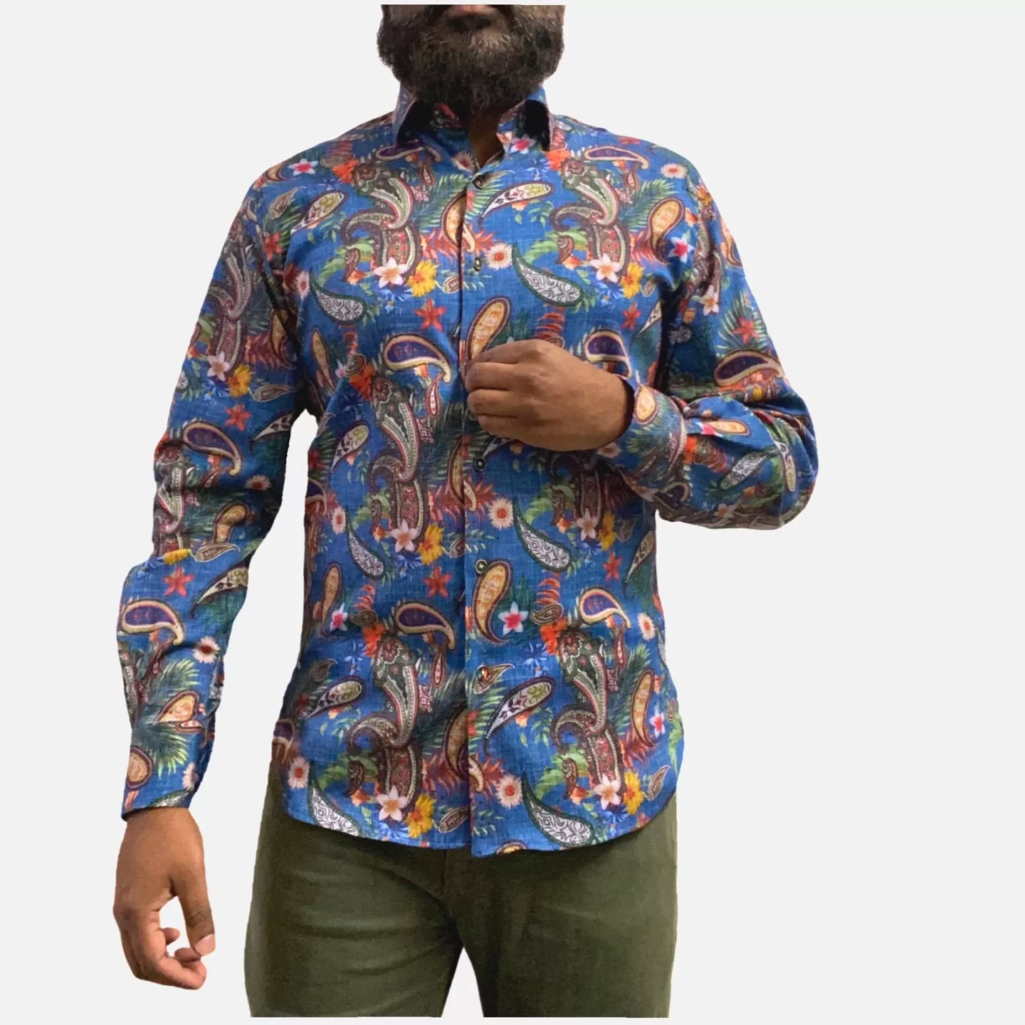 Luchiano Visconti Paisley Shirt For Men | 4877 Multi | Clearance