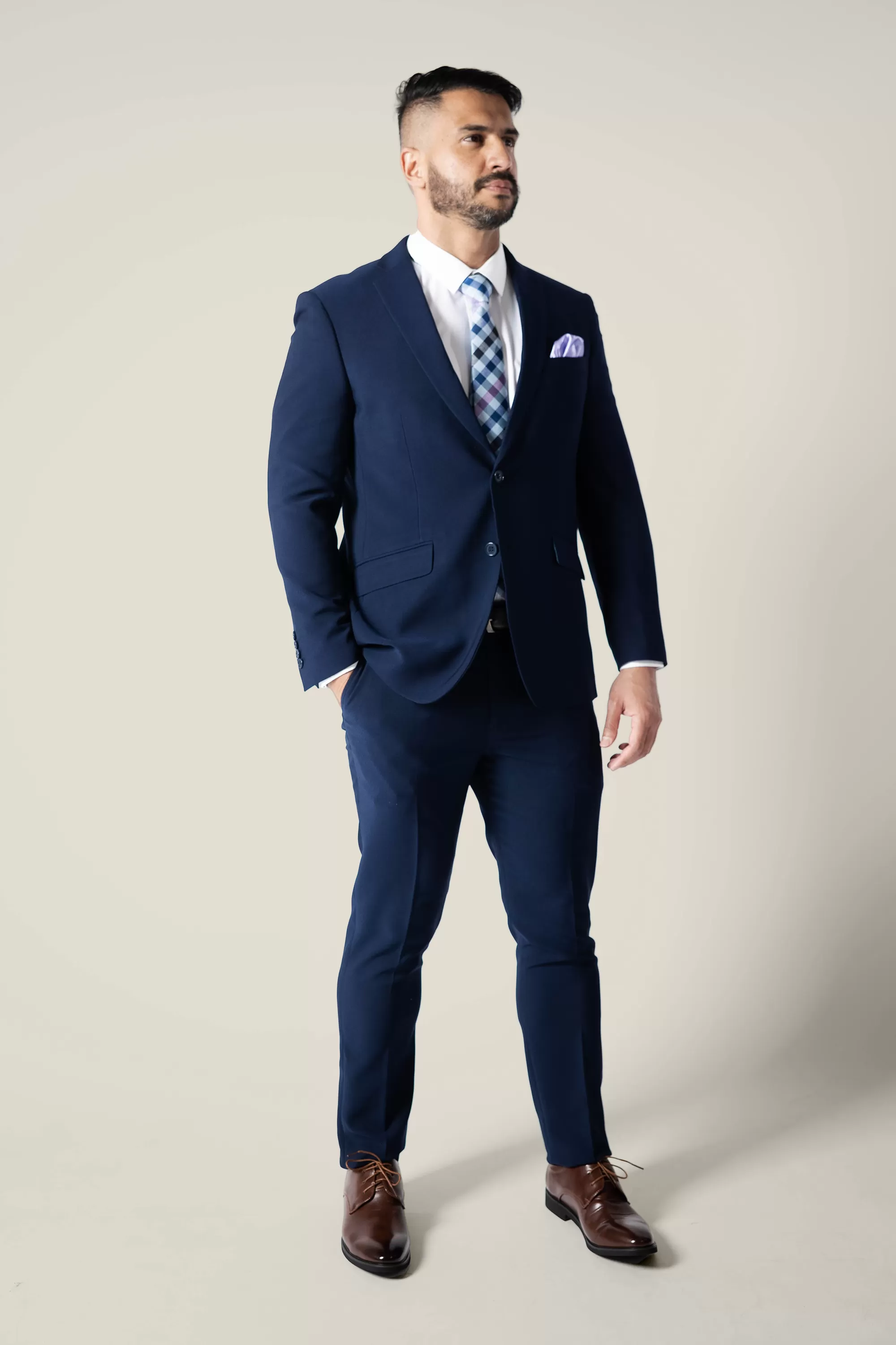 Mens Dark Horse Navy Suit