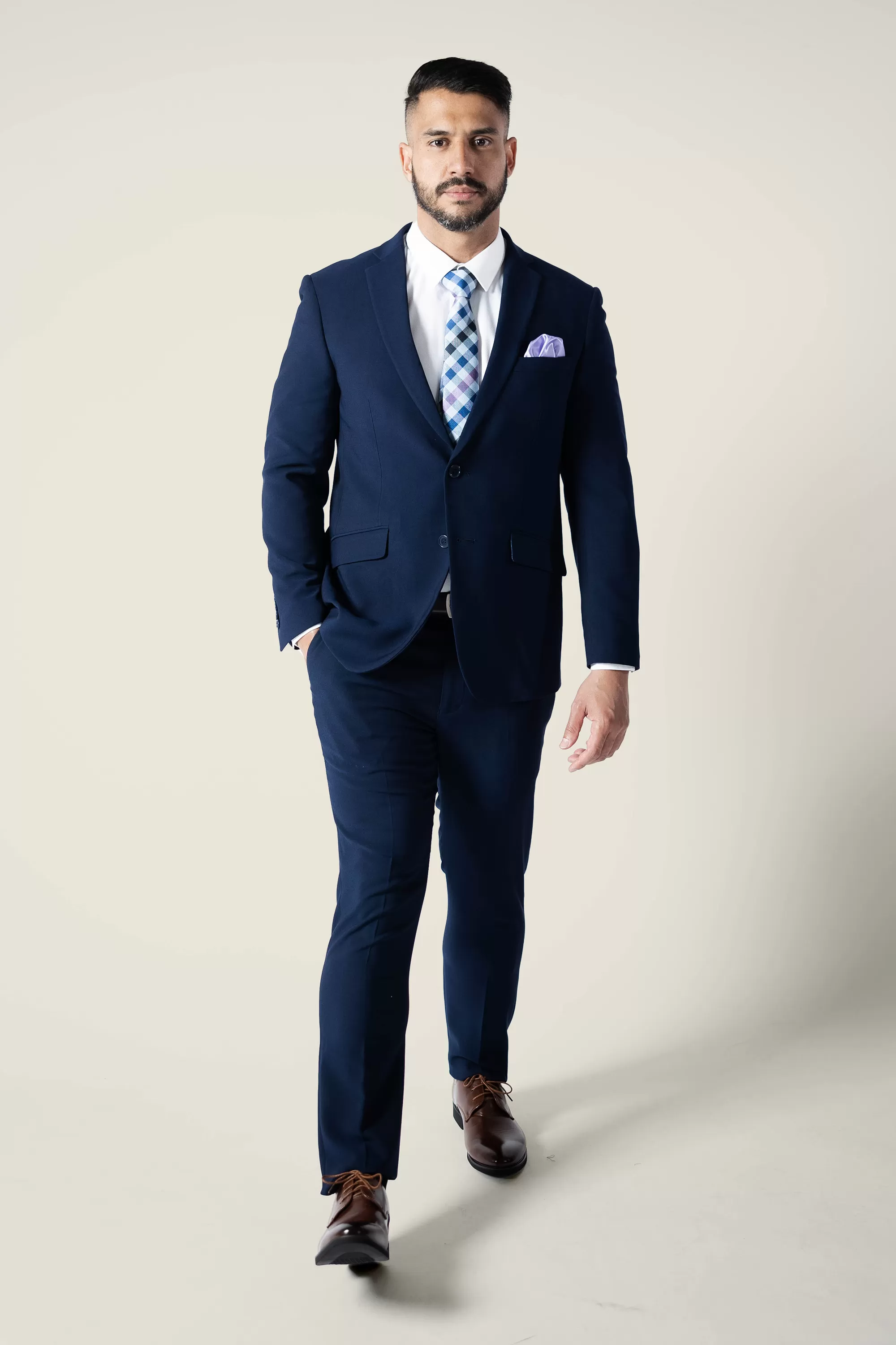 Mens Dark Horse Navy Suit