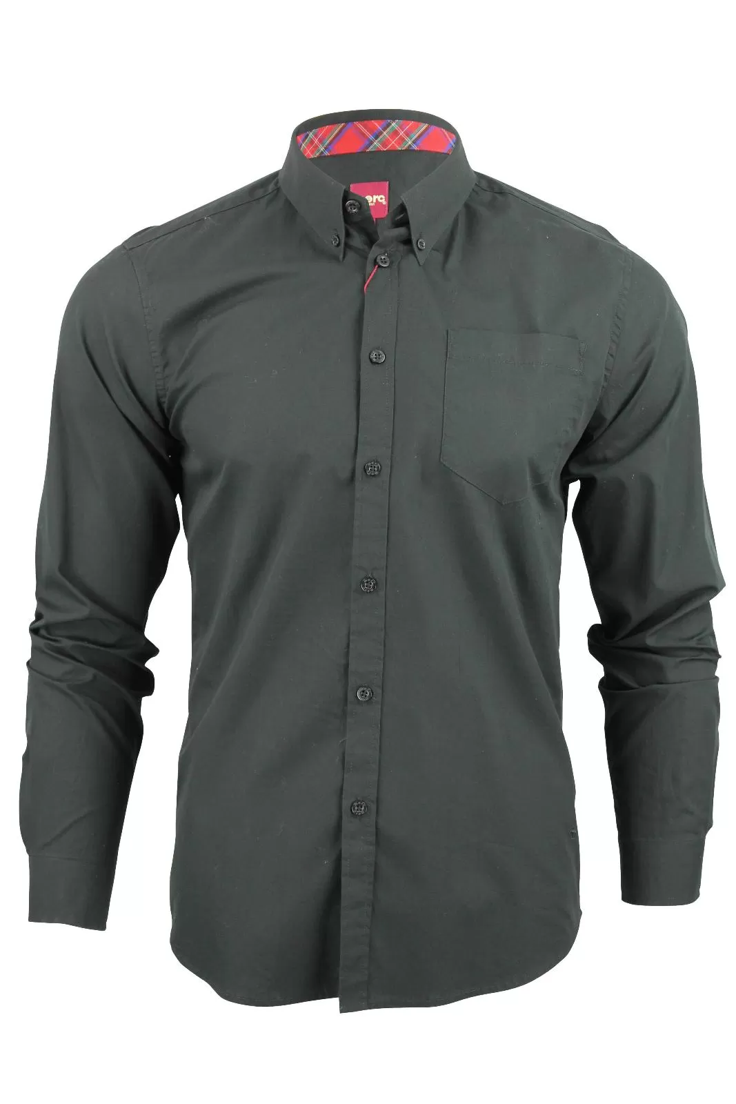 Mens Merc London 'ALBIN' Long Sleeved Plain Shirt